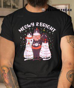Meowy Catmas Cat Christmas Tree Xmas Shirt