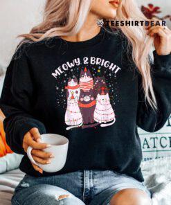 Meowy Catmas Cat Christmas Tree Xmas Shirt