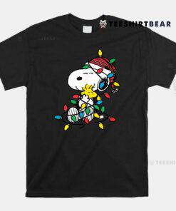Peanuts Snoopy Woodstock Christmas Lights Shirt