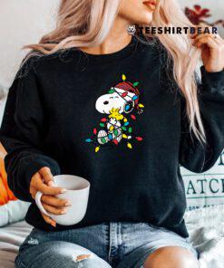 Peanuts Snoopy Woodstock Christmas Lights Shirt