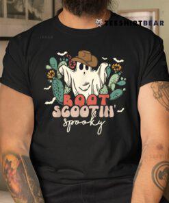 Western Halloween Cowboy Ghost Boot Scootin Spooky Shirt