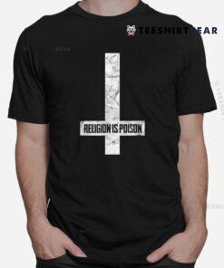 Antichrist Grunge Religion Is Poison Atheist Occult Gothic Shirt