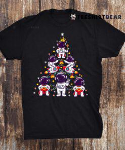 Astronaut Space Gifts Woman Christmas Tree Xmas Shirt