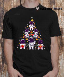 Astronaut Space Gifts Woman Christmas Tree Xmas Shirt