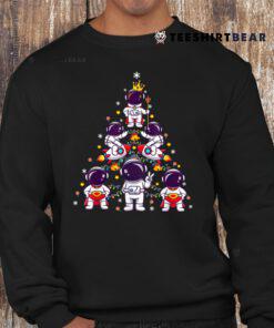 Astronaut Space Gifts Woman Christmas Tree Xmas Shirt