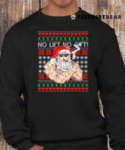 Bad Santa Claus Ugly Christmas Sweater No Lift No Shirt