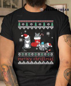 Cat Ugly Christmas Sweater Meowys For Christmas Shirt