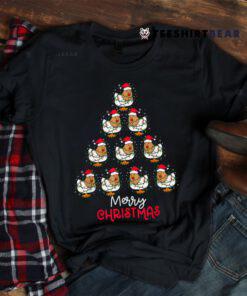 Chicken Christmas Tree Lights Shirt