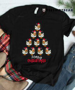 Chicken Christmas Tree Lights Shirt