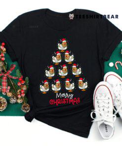 Chicken Christmas Tree Lights Shirt