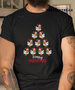 Chicken Christmas Tree Lights Shirt