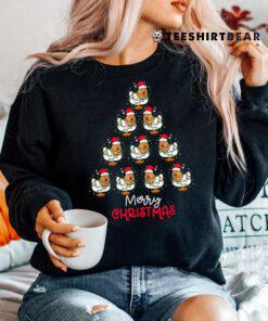 Chicken Christmas Tree Lights Shirt