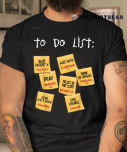 Christian To Do List Christian Planner Shirt