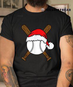 Christmas Baseball Player Santa Sports Shirt