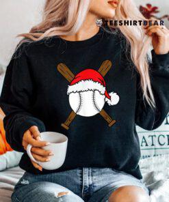 Christmas Baseball Player Santa Sports Shirt