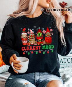 Christmas Coffee Drink Current Mood Santa Light Coffee Shirt