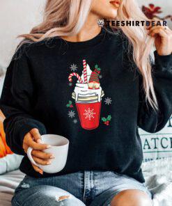 Christmas Coffee Gnome Funny Xmas Fueled By Candy Drinks Shirt