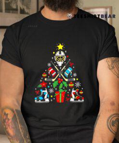 Christmas Ice Hockey Sticks Puck Xmas Shirt