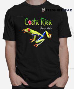 Costa Rica Pura Vida Travel Souvenir Vacation Frog Nature Shirt