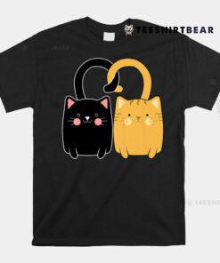 Cute Ginger Cat Black Kitten Shirt