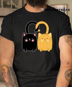 Cute Ginger Cat Black Kitten Shirt