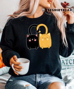 Cute Ginger Cat Black Kitten Shirt