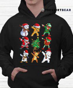 Dabbing Santa Elf Friends Christmas Xmas Dab Shirt
