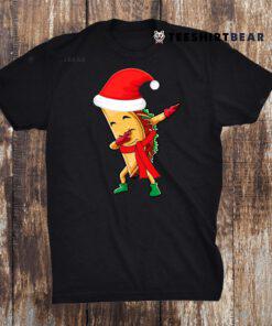 Dabbing Santa Taco Merry Christmas Xmas Shirt