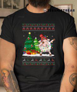 Dabbing Sheep Santa Hat Ugly Christmas Sweater Shirt