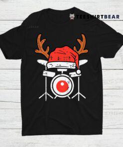 Drums Christmas Pajamas Music Instrument Band Drummer Rock Shirt