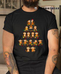 Family Pajama Sets Christmas Matching Monkey Xmas Tree Shirt