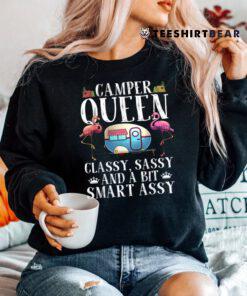 Funny Camper Queen Sassy RV Camping Shirt