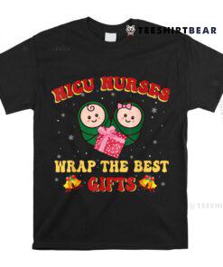 Funny Christmas Shirt For Nicu Nurses Xmas Team Tiny Humans Shirt