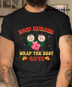 Funny Christmas Shirt For Nicu Nurses Xmas Team Tiny Humans Shirt