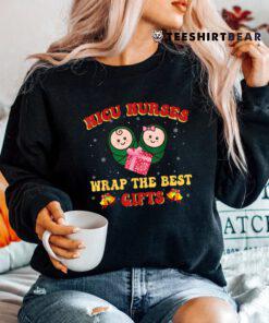Funny Christmas Shirt For Nicu Nurses Xmas Team Tiny Humans Shirt