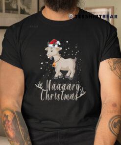 Goat Maaaarry Christmas Cool Santa Goa Shirt