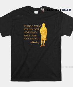 Hamilton Quote History USA Silhouette Shirt