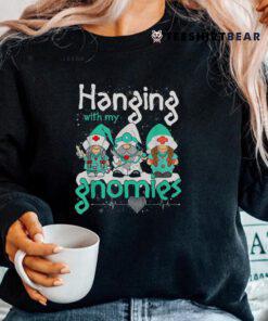 Hanging With My Dialysis Gnomes Dialysis Nurse Christmas Shirt