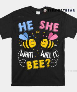 He Or She What Will It Bee Baby Party Gender Reveal Shirt