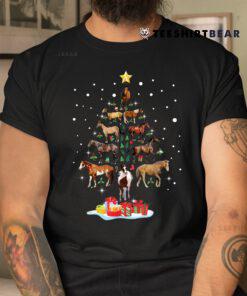 Horse Tree Christmas Horses Xmas Shirt