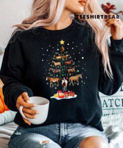 Horse Tree Christmas Horses Xmas Shirt