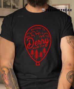 I Love Derry On Red Balloon Derry Maine Usa Shirt