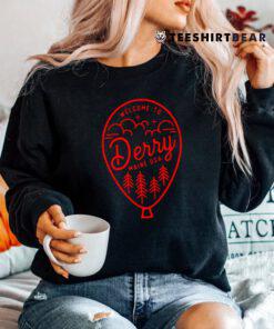 I Love Derry On Red Balloon Derry Maine Usa Shirt