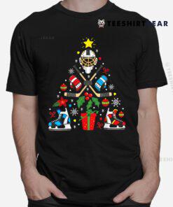 Ice Hockey Christmas Ornament Tree Shirt