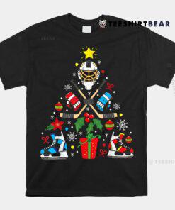 Ice Hockey Christmas Ornament Tree Shirt