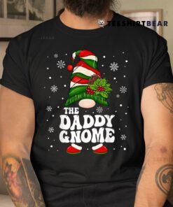 Mens Daddy Gnome Funny Matching Family Christmas Pajama Shirt