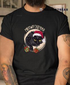 Meowy Catmas Merry Catmas Black Cat Christmas Xmas Shirt
