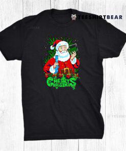 Merry Christmas Pothead Santa Shirt