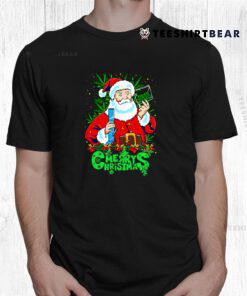 Merry Christmas Pothead Santa Shirt