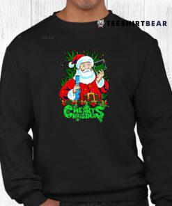 Merry Christmas Pothead Santa Shirt
